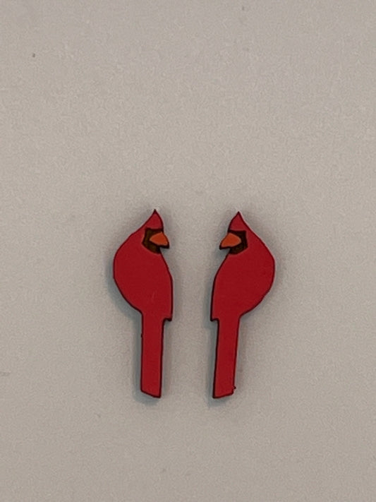 Cardinal Earrings